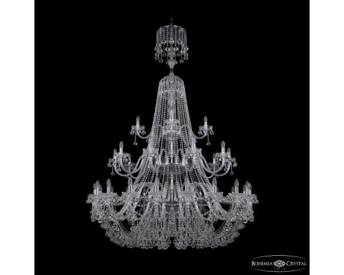 Основное фото Люстра подвесная Bohemia Ivele Crystal 1409/20+10+5/530/XL-203/3d Ni: Купить в Интернет магазин освещения GCSVET.RU