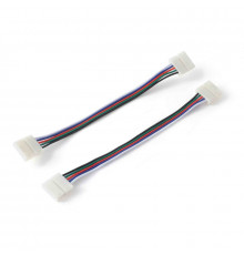 Комплект коннекторов Apeyron (2 клипсы с проводами) для RGBW ленты 12 мм 09-74