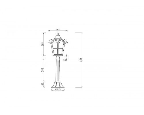 Дополнительное фото Светильник ландшафтный Maytoni Albion O413FL-01BZ1: Купить в Интернет магазин освещения GCSVET.RU