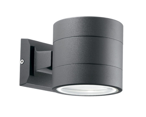 Основное фото Светильник настенный для улицы Ideal Lux Snif Round AP1 Antracite 061467: Купить в Интернет магазин освещения GCSVET.RU