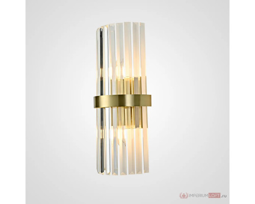 Основное фото Настенный светильник ImperiumLoft Clear Glass Gold metal Wall Lamp 147727-22: Купить в Интернет магазин освещения GCSVET.RU