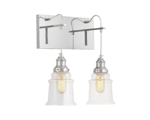 Основное фото Настенный светильник Lumina Deco Moletti LDW 6844-2 CHR+PR: Купить в Интернет магазин освещения GCSVET.RU