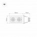 Дополнительное фото Светильник встраиваемый Arlight CL-KARDAN-S180x102-2x9W Day 024138: Купить в Интернет магазин освещения GCSVET.RU