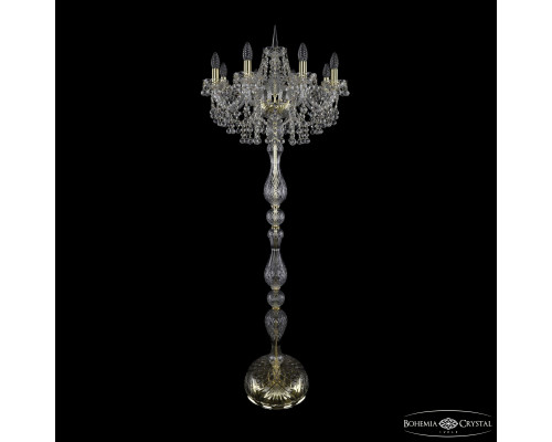 Основное фото Напольный светильник Bohemia Ivele Crystal 1409T1/8/195-160 G: Купить в Интернет магазин освещения GCSVET.RU
