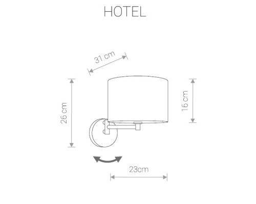 Дополнительное фото Настенный светильник Nowodvorski Hotel 9303: Купить в Интернет магазин освещения GCSVET.RU