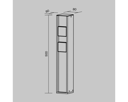 Дополнительное фото Уличная розетка Maytoni Socket O459FL-GF02SC: Купить в Интернет магазин освещения GCSVET.RU