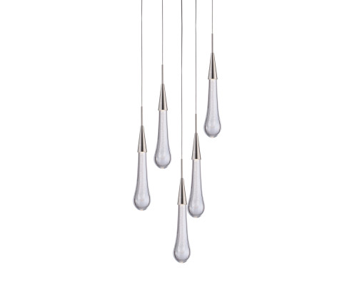Основное фото Светильник подвесной Delight Collection Pour MD2060-5A satin nickel: Купить в Интернет магазин освещения GCSVET.RU