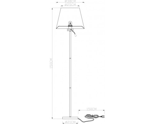 Дополнительное фото Напольный светильник Arte Lamp Elba A2581PN-2AB: Купить в Интернет магазин освещения GCSVET.RU