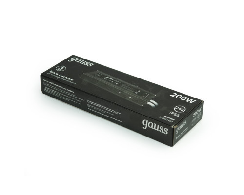 Дополнительное фото Блок питания Gauss 200Вт DC24 IP66 202022400: Купить в Интернет магазин освещения GCSVET.RU