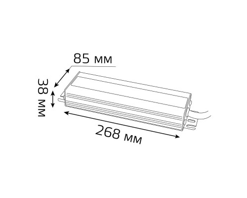 Дополнительное фото Блок питания Gauss 200Вт DC24 IP66 202022400: Купить в Интернет магазин освещения GCSVET.RU