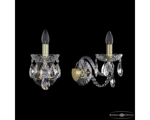 Основное фото Настенный светильник Bohemia Ivele Crystal 1402B/1/160/XL G: Купить в Интернет магазин освещения GCSVET.RU