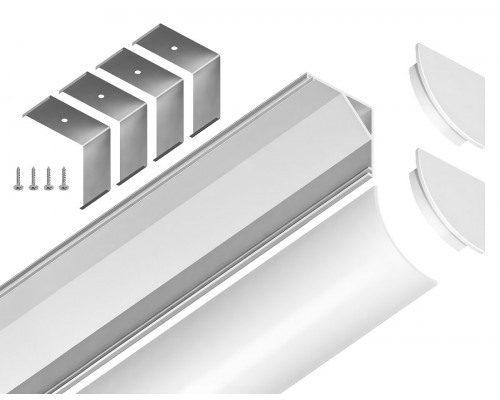 Дополнительное фото Алюминиевый угловой профиль Ambrella Light Alum Profile GP2100WH: Купить в Интернет магазин освещения GCSVET.RU