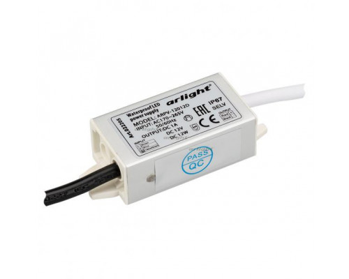 Основное фото Сетевой адаптер Arlight ARPV-12012-D (12V, 1.0A, 12W) 022205: Купить в Интернет магазин освещения GCSVET.RU