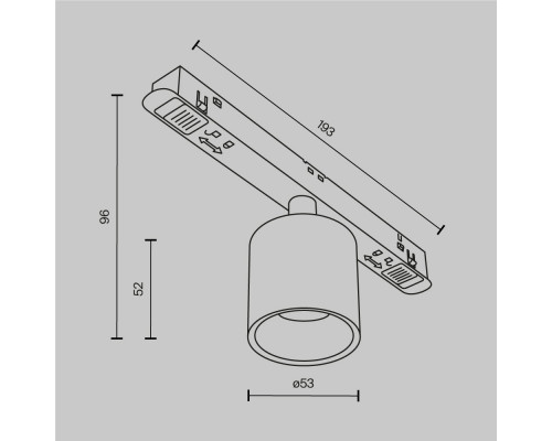 Дополнительное фото Светильник трековый (магнитый) Maytoni Technical Magnetic track system Exility Alfa S TR132-2-7W4K-B: Купить в Интернет магазин освещения GCSVET.RU