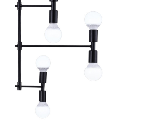 Дополнительное фото Люстра потолочная Natali Kovaltseva LOFT LUX 75129/12C BLACK: Купить в Интернет магазин освещения GCSVET.RU