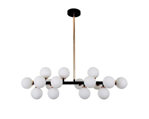 Основное фото Подвесная люстра Lumina Deco Marsiada LDP 6033-16 BK+GD: Купить в Интернет магазин освещения GCSVET.RU