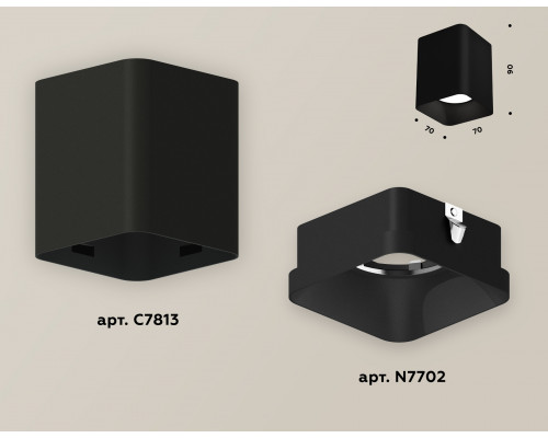 Дополнительное фото Светильник накладной Ambrella Light Techno XS7813002 (C7813, N7702): Купить в Интернет магазин освещения GCSVET.RU