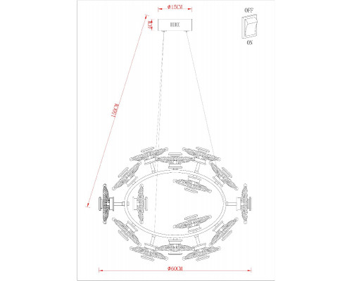 Дополнительное фото Люстра подвесная Arte Lamp Cherish A2097LM-90GO: Купить в Интернет магазин освещения GCSVET.RU