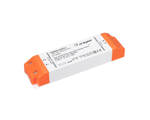 Основное фото Сетевой адаптер Arlight ARV-SP-24060-PFC (24V, 2.5A, 60W) 039243: Купить в Интернет магазин освещения GCSVET.RU