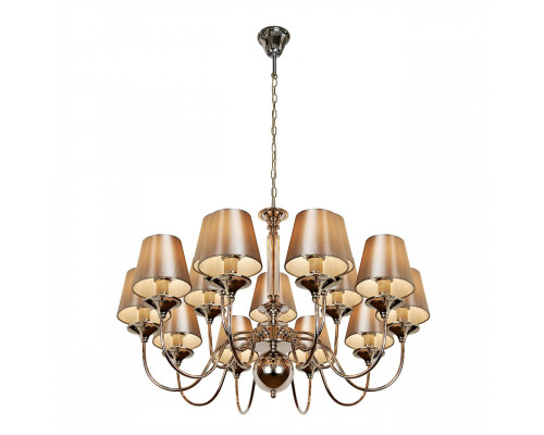 Дополнительное фото Люстра подвесная iLamp Rolling P2406-10+5 Nickel: Купить в Интернет магазин освещения GCSVET.RU