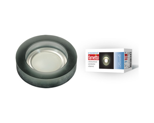 Основное фото Светильник встраиваемый Fametto Luciole DLS-L110 GU5.3 CHROME/MATT BLACK UL-00000362: Купить в Интернет магазин освещения GCSVET.RU