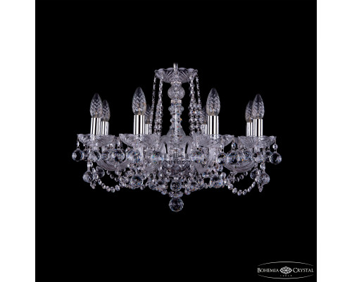 Основное фото Люстра подвесная Bohemia Ivele Crystal 1402/8/195 Ni Balls: Купить в Интернет магазин освещения GCSVET.RU