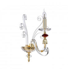 Настенный светильник Crystal lux CATARINA AP1 V2 GOLD/TRANSPARENT-COGNAC