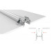 Дополнительное фото Профиль с экраном Arlight S2-LINIA69-F-2500 ANOD+OPAL 021177: Купить в Интернет магазин освещения GCSVET.RU