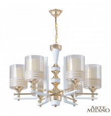 Люстра подвесная Arte Milano Florentia-6087 306087/6 Wh/Gd