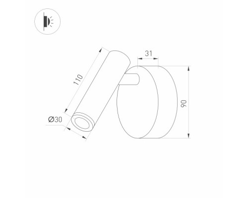 Дополнительное фото Светодиодный Светильник спот Arlight SP-Bed-NB-R90-3W 036544: Купить в Интернет магазин освещения GCSVET.RU