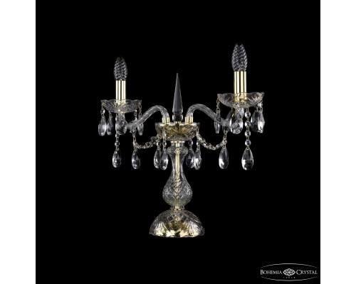 Основное фото Лампа настольная Bohemia Ivele Crystal 1413L/2/141-39 G: Купить в Интернет магазин освещения GCSVET.RU