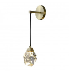 Настенный светильник DeLight Collection Crystal rock II 9701W brass