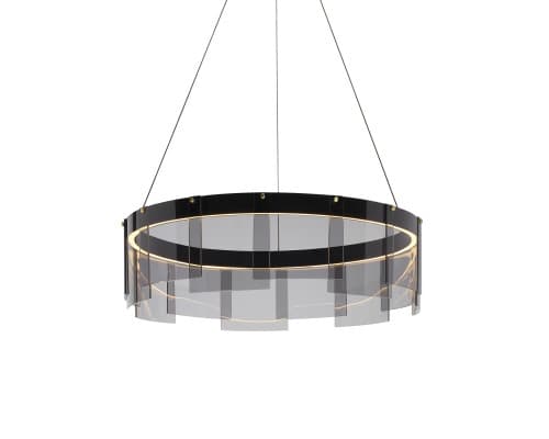 Основное фото Люстра подвесная Delight Collection Stratos D8825P/S black/smoky: Купить в Интернет магазин освещения GCSVET.RU