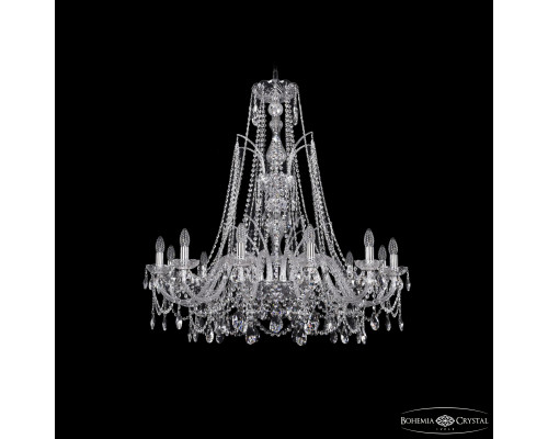 Основное фото Люстра подвесная Bohemia Ivele Crystal 1411/12/360/XL-96 Ni: Купить в Интернет магазин освещения GCSVET.RU