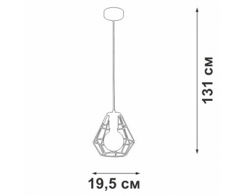 Дополнительное фото Светильник подвесной Vitaluce V4389-1/1S: Купить в Интернет магазин освещения GCSVET.RU