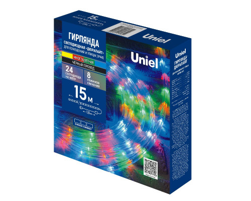 Дополнительное фото Уличная гирлянда Uniel ULD-D50 15M/С08 IP44 MULTI UL-00010905: Купить в Интернет магазин освещения GCSVET.RU