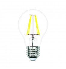 Светодиодная лампочка Volpe ФИЛАМЕНТ LED-A60-6W/4000K/E27/CL/SLF