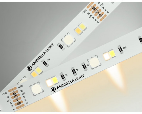 Дополнительное фото Лента светодиодная Ambrella Light LED Strip 24В 5050+2835 13Вт/м RGB+3000-6500K 5м IP20 GS4501: Купить в Интернет магазин освещения GCSVET.RU