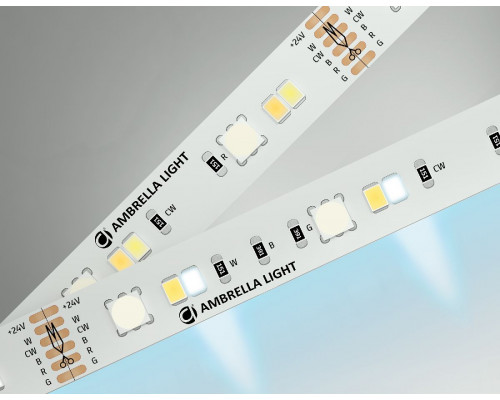 Дополнительное фото Лента светодиодная Ambrella Light LED Strip 24В 5050+2835 13Вт/м RGB+3000-6500K 5м IP20 GS4501: Купить в Интернет магазин освещения GCSVET.RU
