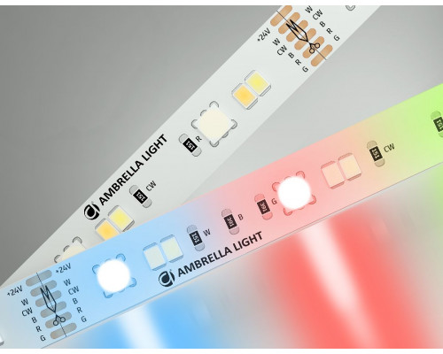 Основное фото Лента светодиодная Ambrella Light LED Strip 24В 5050+2835 13Вт/м RGB+3000-6500K 5м IP20 GS4501: Купить в Интернет магазин освещения GCSVET.RU