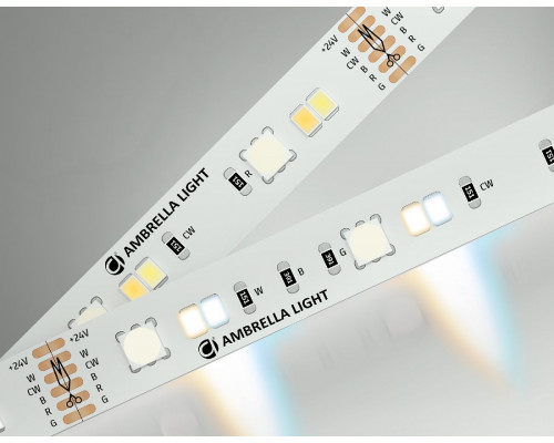 Дополнительное фото Лента светодиодная Ambrella Light LED Strip 24В 5050+2835 13Вт/м RGB+3000-6500K 5м IP20 GS4501: Купить в Интернет магазин освещения GCSVET.RU