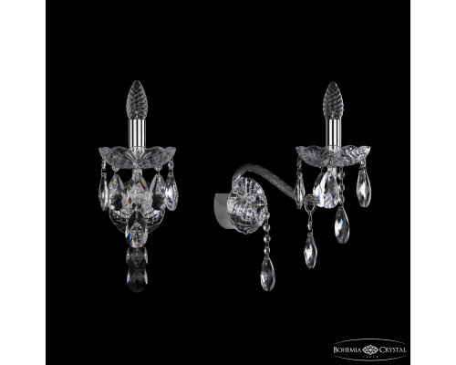 Основное фото Настенный светильник Bohemia Ivele Crystal 1415B/1/200/XL Ni: Купить в Интернет магазин освещения GCSVET.RU