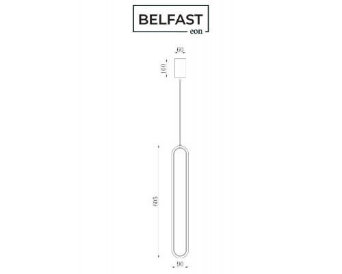 Дополнительное фото Светильник подвесной Belfast Nevis 86227-1W-60 BR: Купить в Интернет магазин освещения GCSVET.RU