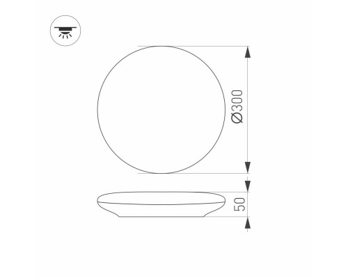 Дополнительное фото Светильник потолочный LED Arlight CL-Frisbee-Motion-R300-18W Day4000 030104: Купить в Интернет магазин освещения GCSVET.RU
