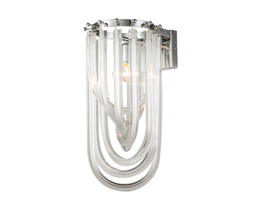 Основное фото Светильник настенный Delight Collection Murano Glass KR0116W-1B chrome: Купить в Интернет магазин освещения GCSVET.RU