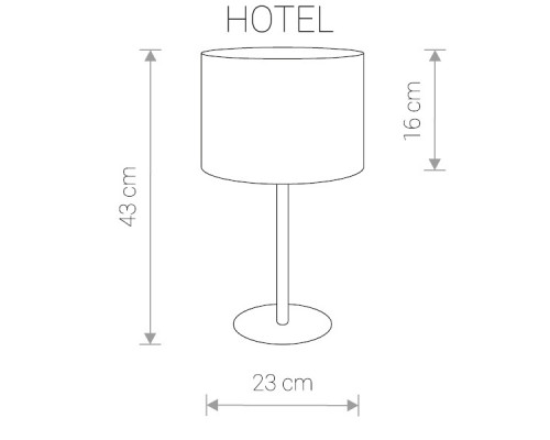 Дополнительное фото Лампа настольная Nowodvorski Hotel 9301: Купить в Интернет магазин освещения GCSVET.RU