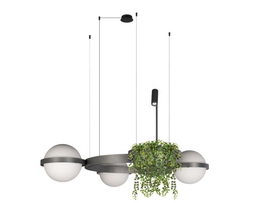 Основное фото Люстра подвесная Loft IT Jardin 10121/3 Dark grey: Купить в Интернет магазин освещения GCSVET.RU
