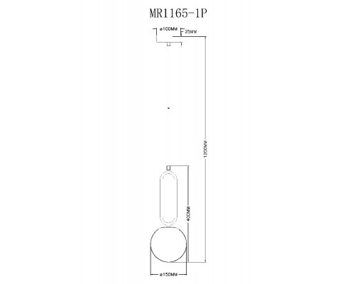 Дополнительное фото Светильник подвесной Myfar Pierre MR1165-1P: Купить в Интернет магазин освещения GCSVET.RU