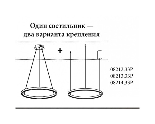 Дополнительное фото Светильник подвесной LED Kink Light Тор 08212,33P(3000K): Купить в Интернет магазин освещения GCSVET.RU
