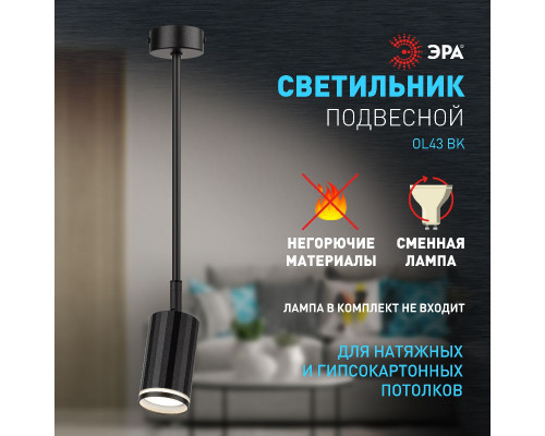 Дополнительное фото Светильник спот Эра OL43 BK Б0058490: Купить в Интернет магазин освещения GCSVET.RU